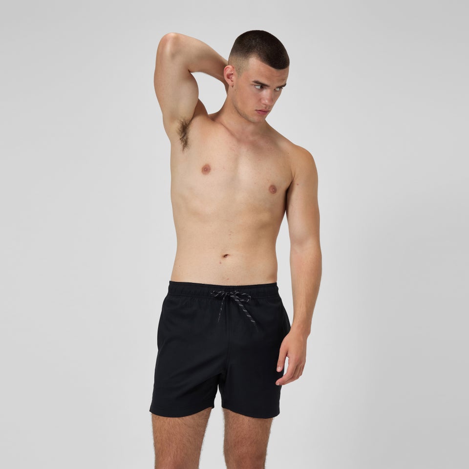Men's Solid 16'' Redondo Edge Swim Shorts Black
