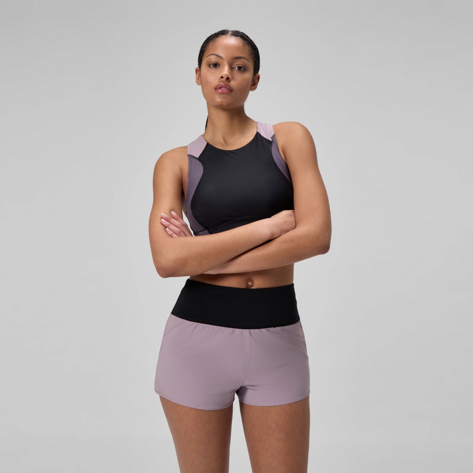 Women's Lookout Solid Swim Shorts Mauve