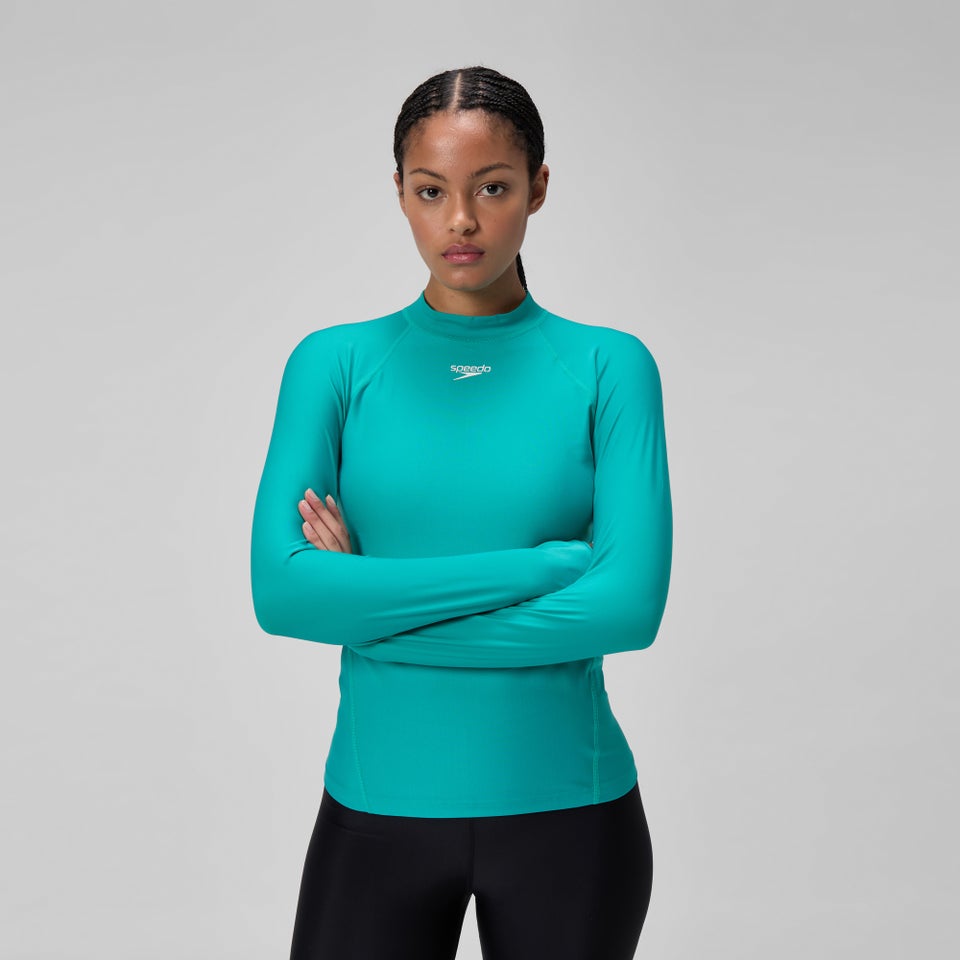 Women's Long Sleeve Rashguard Turquoise