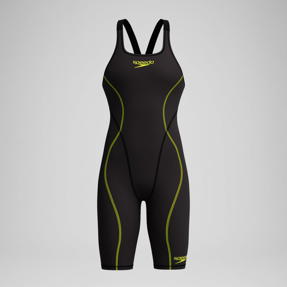 Female Fastskin HyperSpark Openback Kneeskin Black