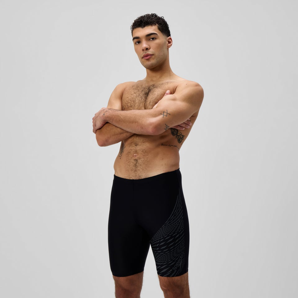 Men's Medley Logo Jammer Black/Grey