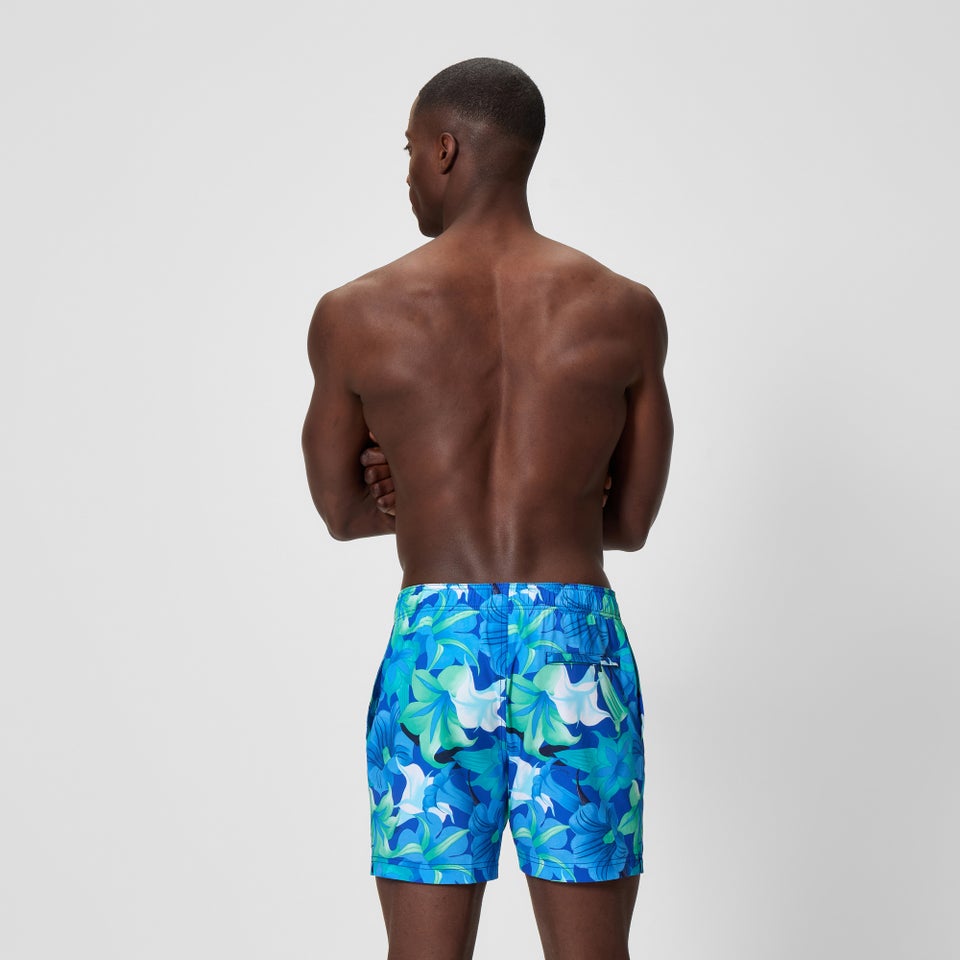 Men's Redondo Edge Printed 40cm Swim Shorts Blue