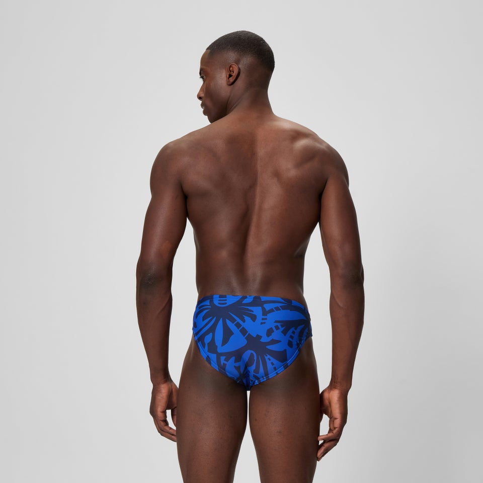 Men's Beachstar Printed 5cm Brief Navy/Blue
