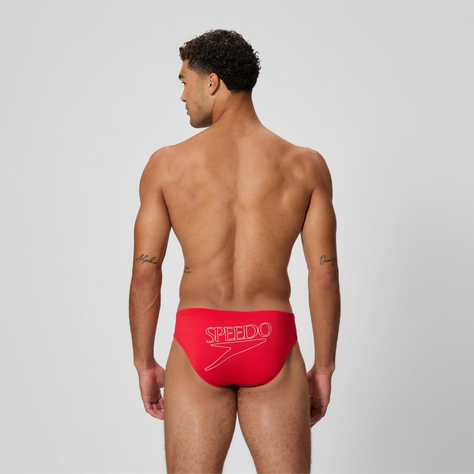 Men's Endurance+ Logo 6cm Brief Red