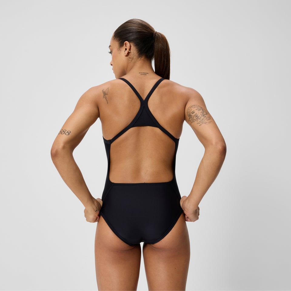 Women's Club Training Turnback Swimsuit Black