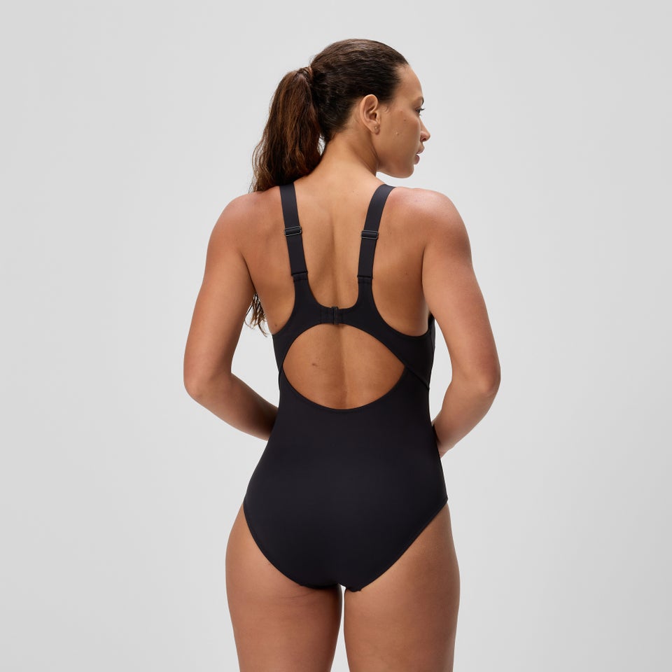 Women's Sculpture Butterfly Back Swimsuit Black