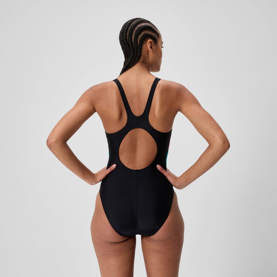 Women's Colourblock Splice 2.0 Swimsuit Black/Red