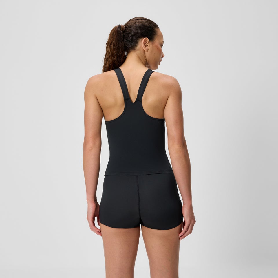 Women's Hyperboom Splice Tankini Set Black/Pink