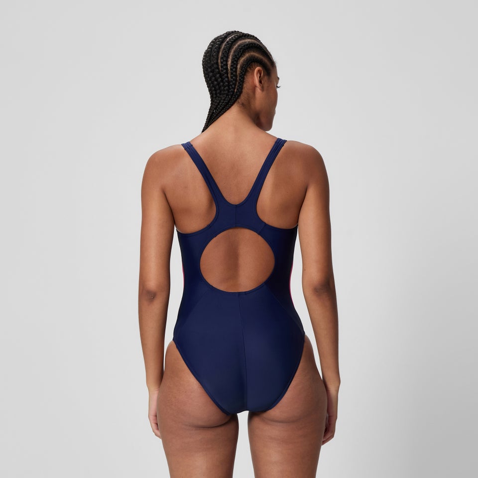 Women's Colourblock Splice 2.0 Swimsuit Navy/Pink