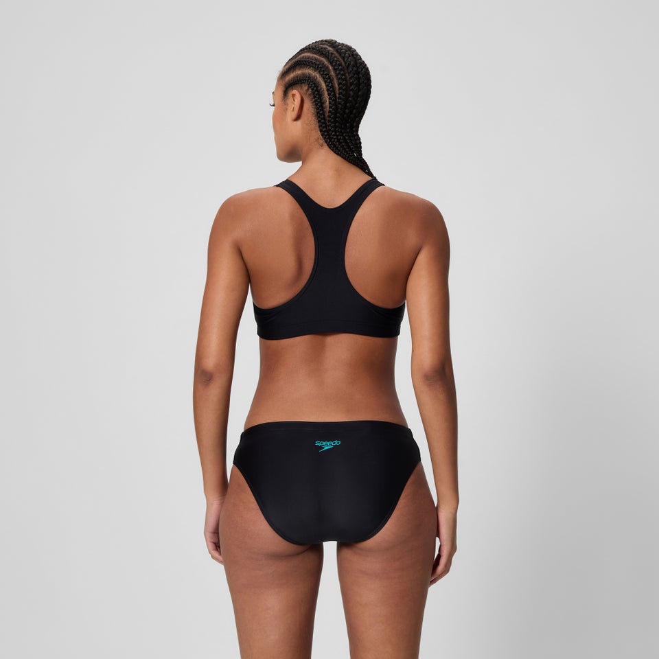Women's Colourblock Splice 2.0 Bikini Set Black/Turquoise